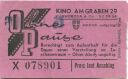 Wien - Ohne Pause Kino am Graben 29 C. Swoboda & Co. Wien I - Kinokarte