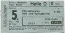 Wien - Wiener Stadthalle - Internationales Reit- und Springturnier 1961 - Eintrittskarte