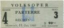 Wien - Volksoper 1968 - Eintrittskarte