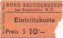 Burg Kreuzenstein bei Korneuburg - Eintrittskarte