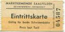 Marktgemeinde Saalfelden - Schwimmbad Obsmarkt - Eintrittskarte