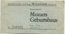 Salzburg - Mozarts Geburtshaus - Eintrittskarte