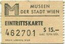 Museen der Stadt Wien - Eintrittskarte
