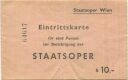 Staatsoper Wien - Eintrittskarte
