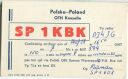 QSL - QTH - Funkkarte - SP1KBK - Polska