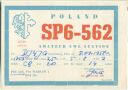 QSL - QTH - Funkkarte - SP6-562 - Polska