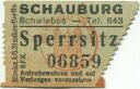 Schwiebus - Schauburg - Kinokarte 40er Jahre