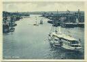 Postkarte - Stettin - Im Hafen - AK-Grossformat 30er Jahre