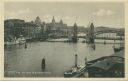 Postkarte - Stettin - An der Baumbrücke