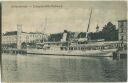 Postkarte - Swinemünde - Dampfschiffs-Bollwerk