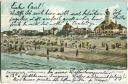 Postkarte - Swinemünde - Strand