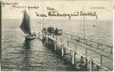 Postkarte - Swinemünde - Landungsbrücke