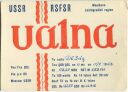 QSL - QTH - Funkkarte - UA1NA - Russland - Woeikovo