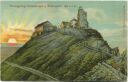 Postkarte - Riesengebirge - Schneekoppe und Wetterwarte
