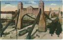 Postkarte - Breslau - Kaiserbrücke - Straßenbahn