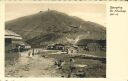 Foto-AK - Riesengebirge - Schneekoppe mit Schlesierhaus und Riesenbaude