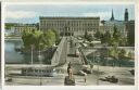 Postkarte - Stockholm - Kungl Slottet och Norrbro