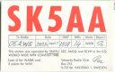 QSL - QTH - Funkkarte - SK5AA - Sweden - Västeras