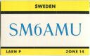 QSL - QTH - Funkkarte - SM6AMU - Sweden - Amal