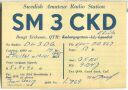 QSL - Funkkarte - SM3CKD - Sweden - Färila