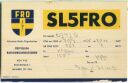 QSL - Funkkarte - SL5FRO - Sweden