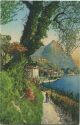 Postkarte - Lago di Lugano - Strada per Oria - S. Mamette
