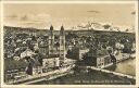 Ansichtskarte - Zürich - Grossmünster vom St. Petersturm aus