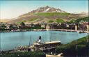Ansichtskarte - Luzern mit Pilatus - Dampfer Gallia