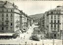 Ansichtskarte - Geneve - Rue du Mont Blanc et le Mont Blanc