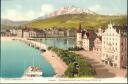 Luzern - Schwanenplatz mit Pilatus - Postkarte