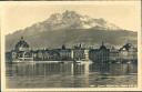 Postkarte - Luzern - Bahnhof und Pilatus