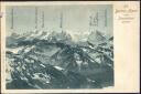 Postkarte - Die Berner Alpen vom Stanserhorn gesehen 1902