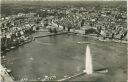 Geneve - Vue aerienne du jet d' eau - la Rade et la Ville - Foto-AK