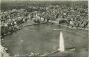 Geneve - Vue aerienne du jet d' eau - la Rade et la Ville - Foto-AK