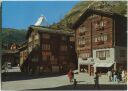 Zermatt - Dorfplatz - Ansichtskarte