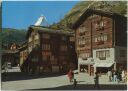Zermatt - Dorfplatz - Ansichtskarte