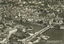 Ansichtskarte - Schweiz - Stadt Zürich - Limmat - Bürkliplatz - Quaibrücke - Bellevue