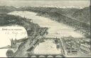 Zürich aus der Vogelschau 1907 - Künstlerkarte Lorenz