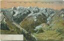 Oberengadin - St. Moritz - Samaden - Reliefkarte ca. 1910