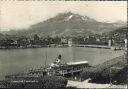 Luzern mit Pilatus und Passagierschiff Gallia