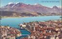 Luzern mit Rigi vom Gütsch gesehen - Postkarte