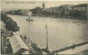 Postkarte - Basel - Partie am Rhein mit Münster