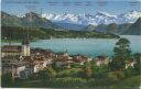 Postkarte - Luzern und die Alpen