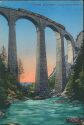 Postkarte - Albulabahn - Landwasser-Viadukt
