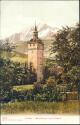 Postkarte - Luzern - Wachtturm und Pilatus