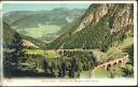 Postkarte - Albula-Bahn - Kehren bei Bergün nach Preda