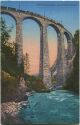 Postkarte - Albulabahn - Landwasserviadukt