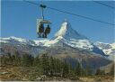 Sesselbahn Zermatt-Sunnegga - Matterhorn - AK Grossformat