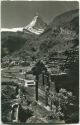 Zermatt mit Matterhorn - Foto-Ansichtskarte