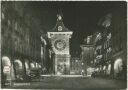 Bern - Zeitglockenturm bei Nacht - Foto-AK Grossformat